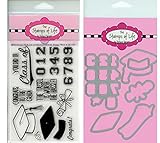 The Stamps of Life Graduation Stamps and Dies Combo Pack for Card Making Scrapbooking by Stephanie Barnard - Graduation2Celebrate and Graduation Dies
