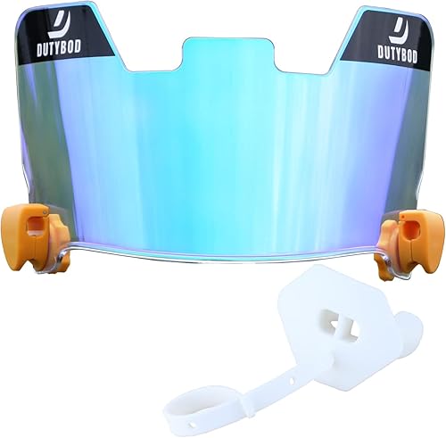 DUTYBOD - Juego de protector bucal para ojos y protector bucal de fútbol para jóvenes y adultos color transparente