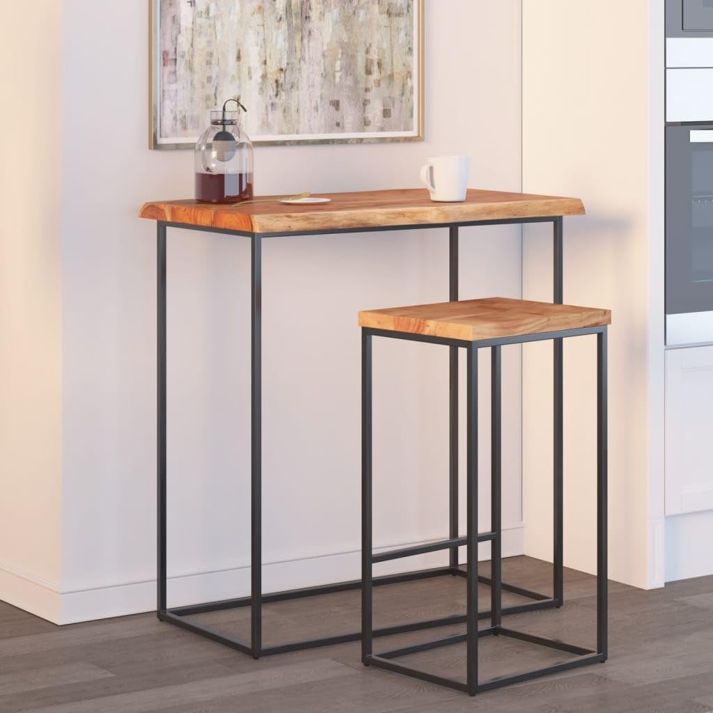 Dessus de table 80x40x2,5 cm rectangulaire bois massif acacia