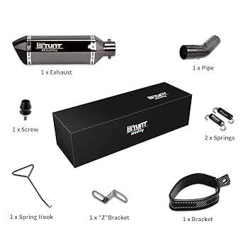 KAJIMOTOR Motorcycle Exhaust Slip on Muffler Motorcycles