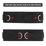 Waist Belt Neoprene Padded Gym Pulley Strap with Rings for Cable Machines Fitness Exercise Speed Agility Resistance Training - Image 4