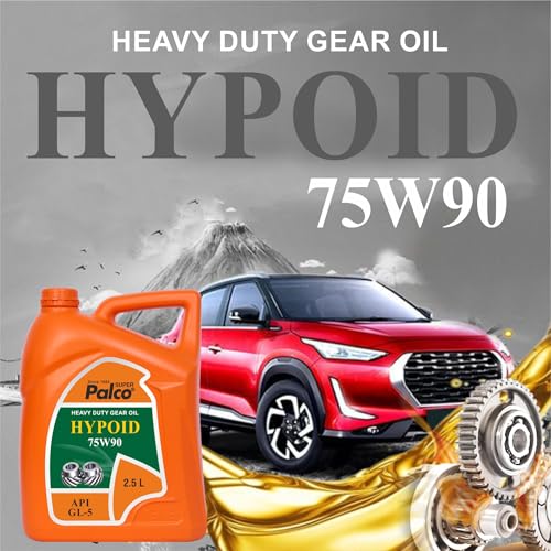 Image of PALCO Hypoid 75W90 Heavy Duty Gear Oil 2.5 Litre (Pack of 1), API GL-5 Gear Oil for Car and Commercial Vehicles, Manual Gearbox & Axles, High Load Protection & Smooth Shifting