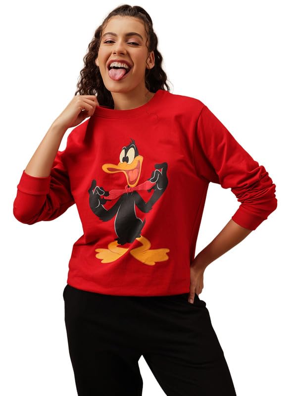 clovia Women's Terry Cotton Winterwear Sweatshirt-picture-47