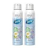 Secret Invisible Spray Antiperspirant and Deodorant, Cool Waterlily, 3.8 oz (Pack of 2)