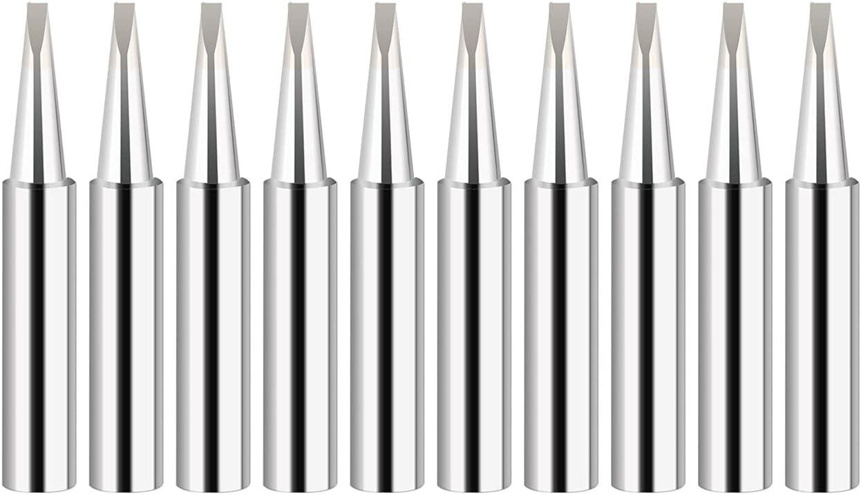 900M-T Soldering Iron Tips Solder Iron Replacement Tip Soldering Bits Compatible with Hakko, Radio Shack, Atten, Quick, Aoyue, Yihua, Vastar Soldering Station, Welding Equipment & Accessories
