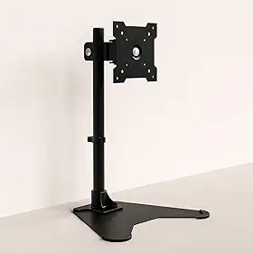 Suporte Articulado para Monitor 13 a 27 Polegadas, Preto, Aço Carbono, VESA 75x75 e 100x100, Rotação 360°, Fixação Morsa, até 8kg