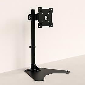 Suporte Articulado para Monitor 13 a 27 Polegadas, Preto, Aço Carbono, VESA 75x75 e 100x100, Rotação 360°, Fixação Morsa, até 8kg
