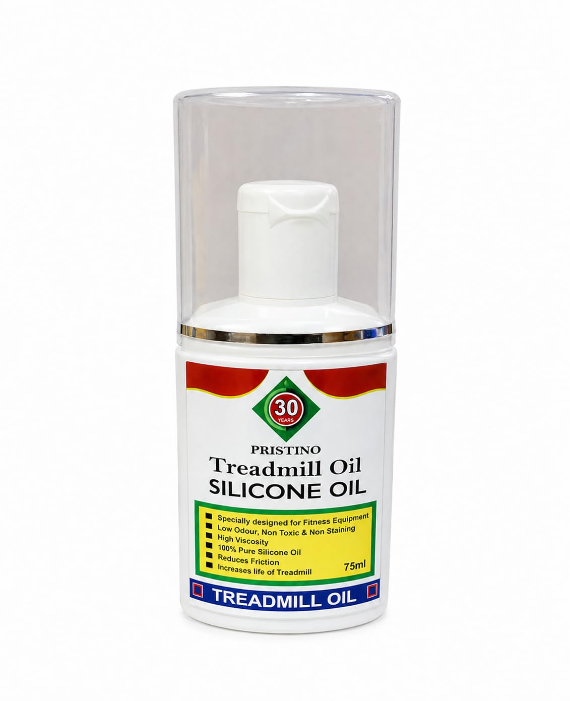 PRISTINO® Pure Silicone Treadmill Lubricant Oil for Belt/High Viscosity I Non Toxic Odor Free (75ml)-picture-32