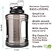 VENNERLI 2.5L Large Sports Water Bottle with Handle Half Gallon BPA Free Plastic Water Bottles Wide Mouth 83oz Reusable Gym Water Jug for Home Drinking Outdoor Sports Hiking Fitness
