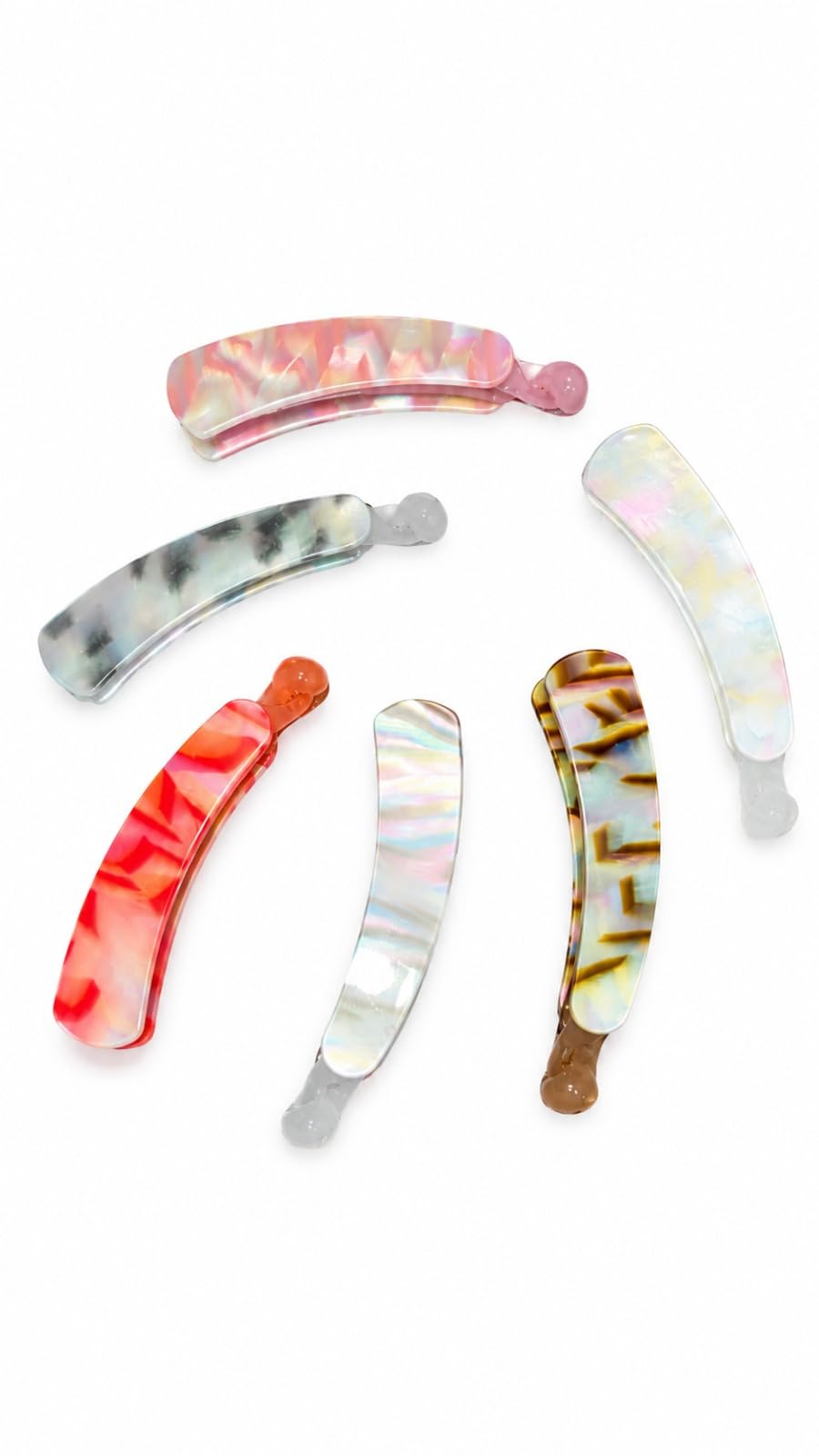 Premium Acrylic Banana Hair Clip for Women and Girls,Pack of 3, French Style, Strong Hold, Non-Slip, for Thick, Thin, Curly and Straight Hair-image-29