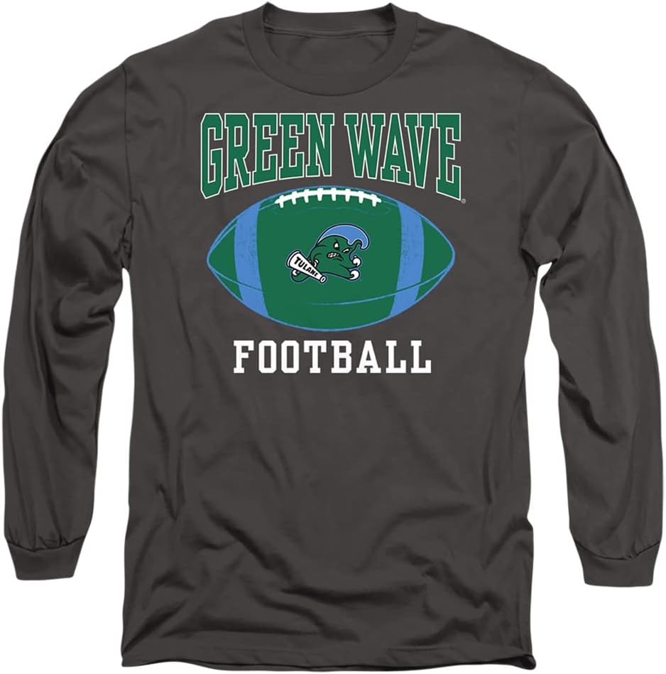 Tulane University Official Football Ball Unisex Adult Long-Sleeve T Shirt