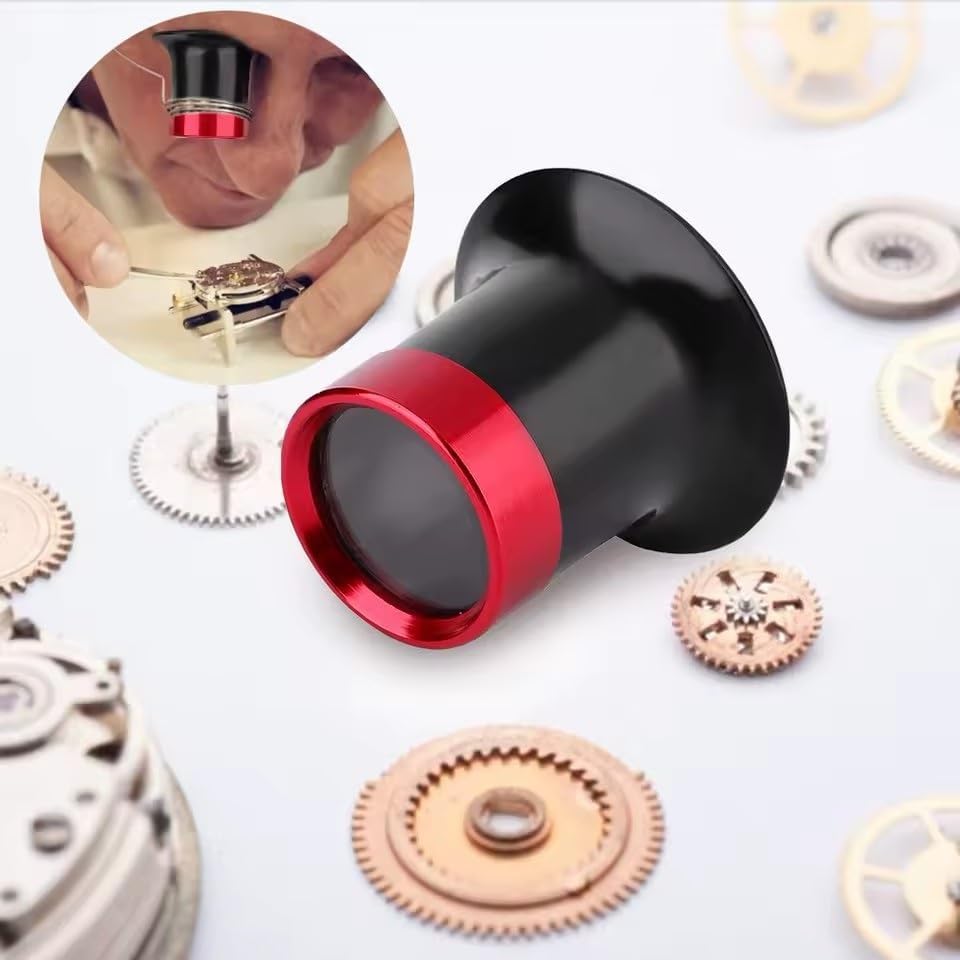 Magnifier Aluminum Watch Repair Magnifying Glass Diamond Jewelry Lens Loupe Accessory