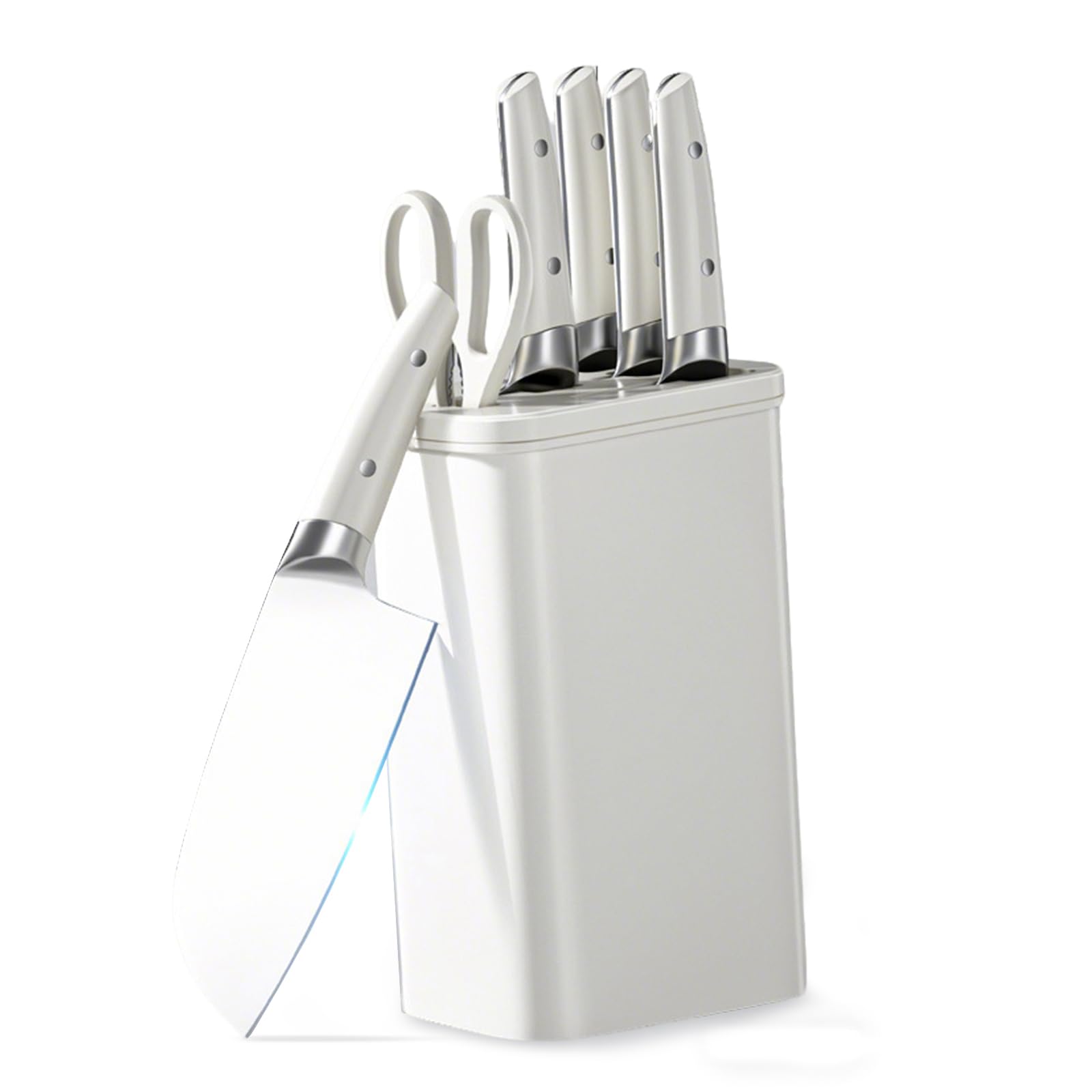 Knife Set Kitchen Knife Set with Block 6 Pieces Professional Chef Knives Set Ergonomic Handle Stainless Steel Knife