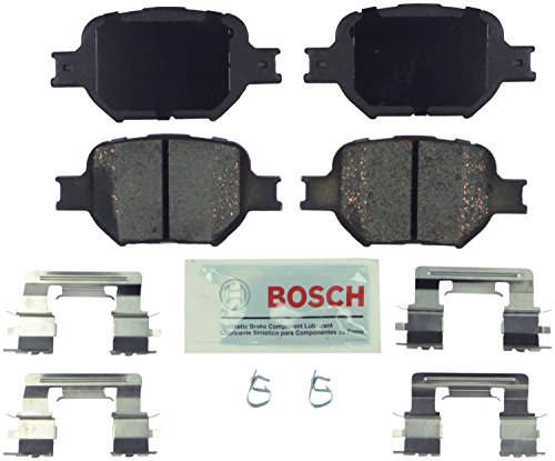 BOSCH BE817H Blue Ceramic Disc Brake Pad Set With Hardware - Compatible With Select Scion tC; Toyota Celica; FRONT