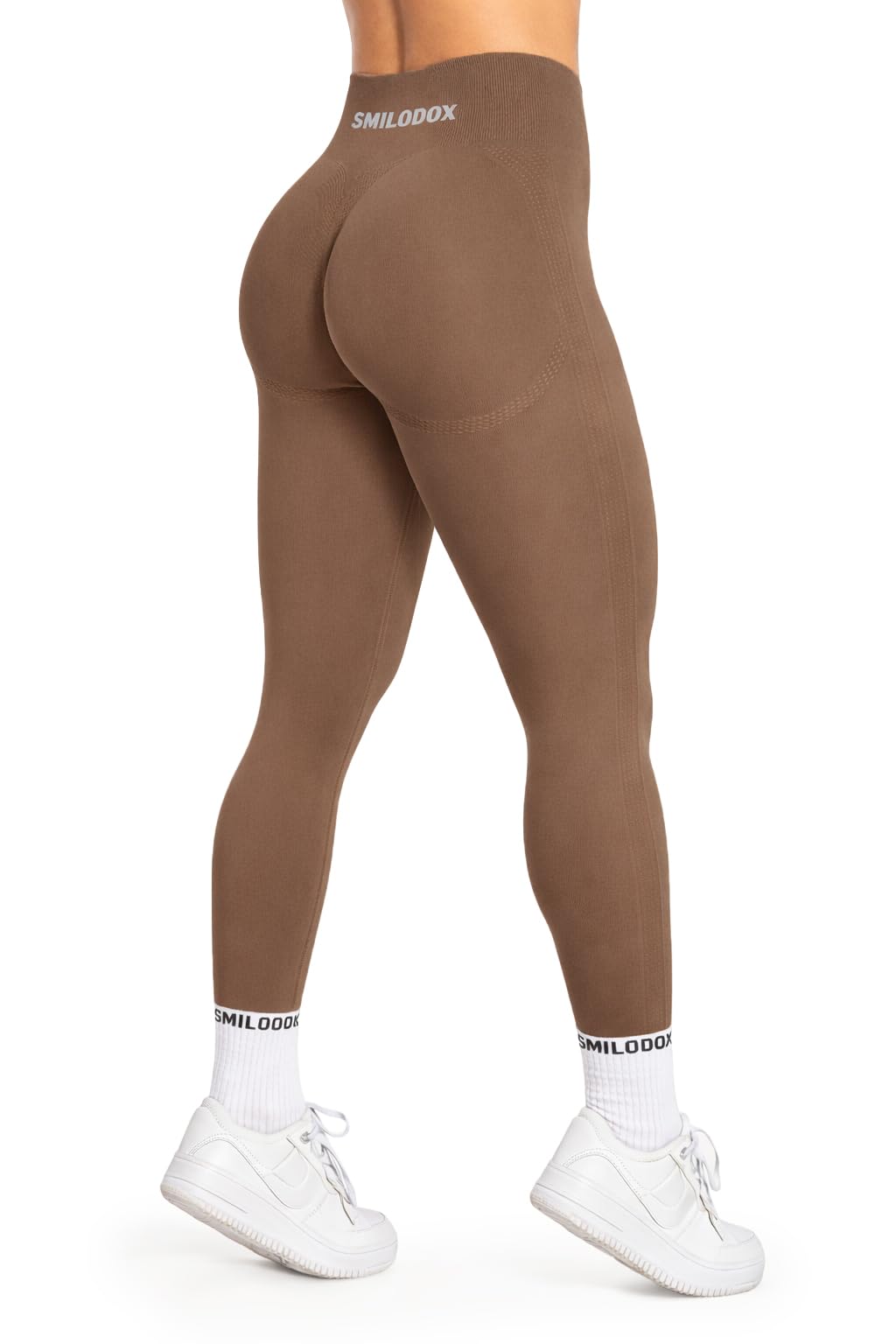 SMILODOX Leggings Damen Booty Scrunch Cetrina, High Waist Seamless Sporthose, Push-up Booty Leggins Blickdicht, Yogahose Damen für Sport Yoga Fitness Gym Workout