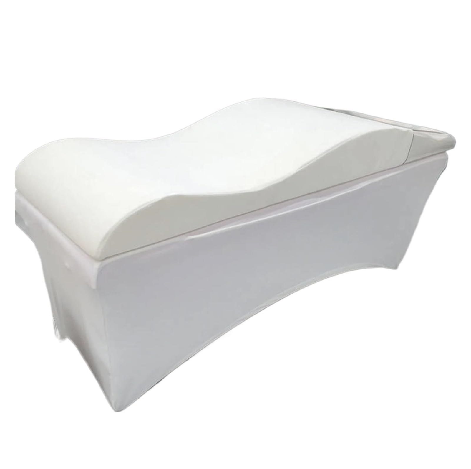 Curved Mattress Bed Topper Beauty Salon Lash Extension Curved Bed Mattress Topper Memory Foam(Beige Mattress)