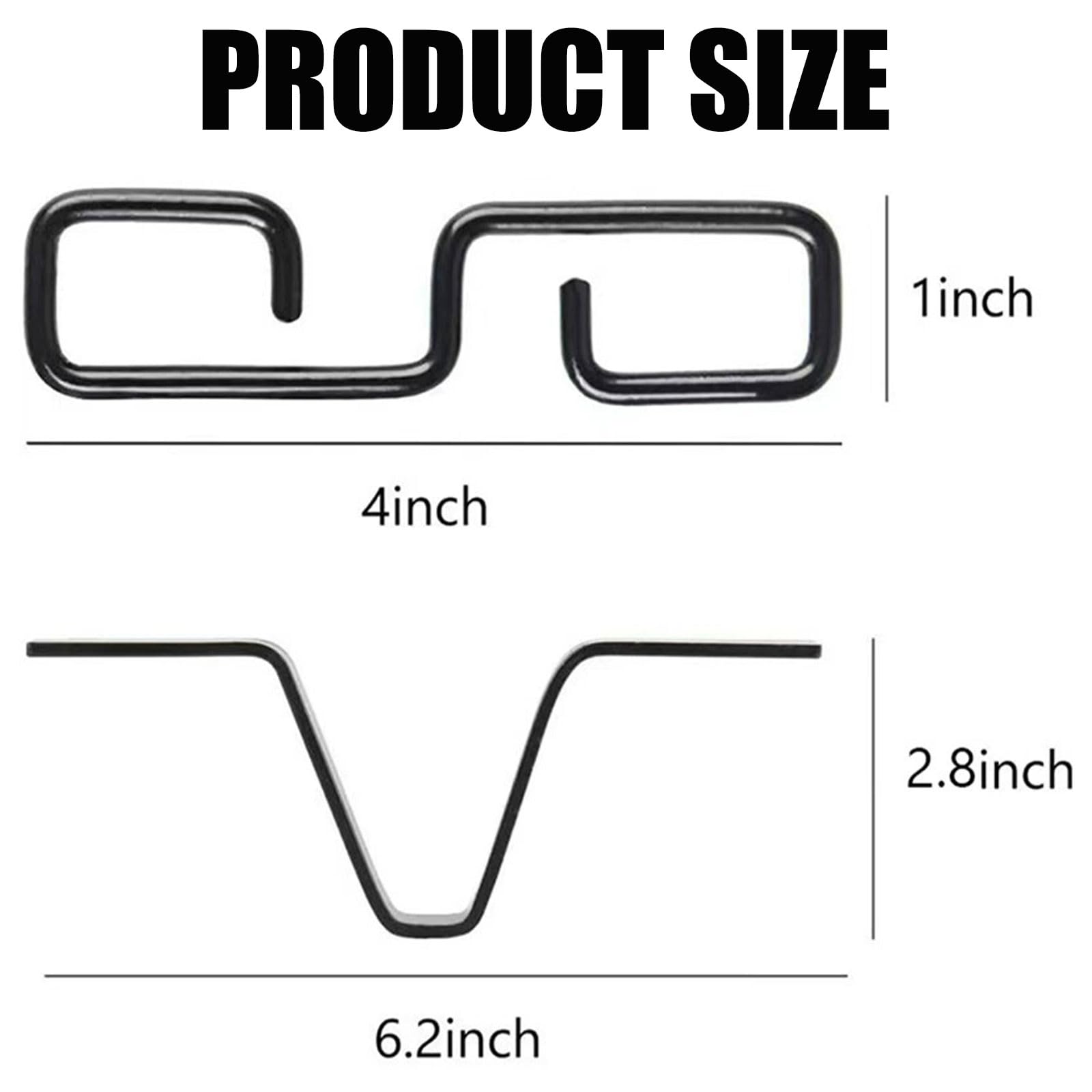 Gancio per Catena Antipioggia 2 Pcs | Ganci per Grondaie Metallo | Clip per Grondaia Antipioggia