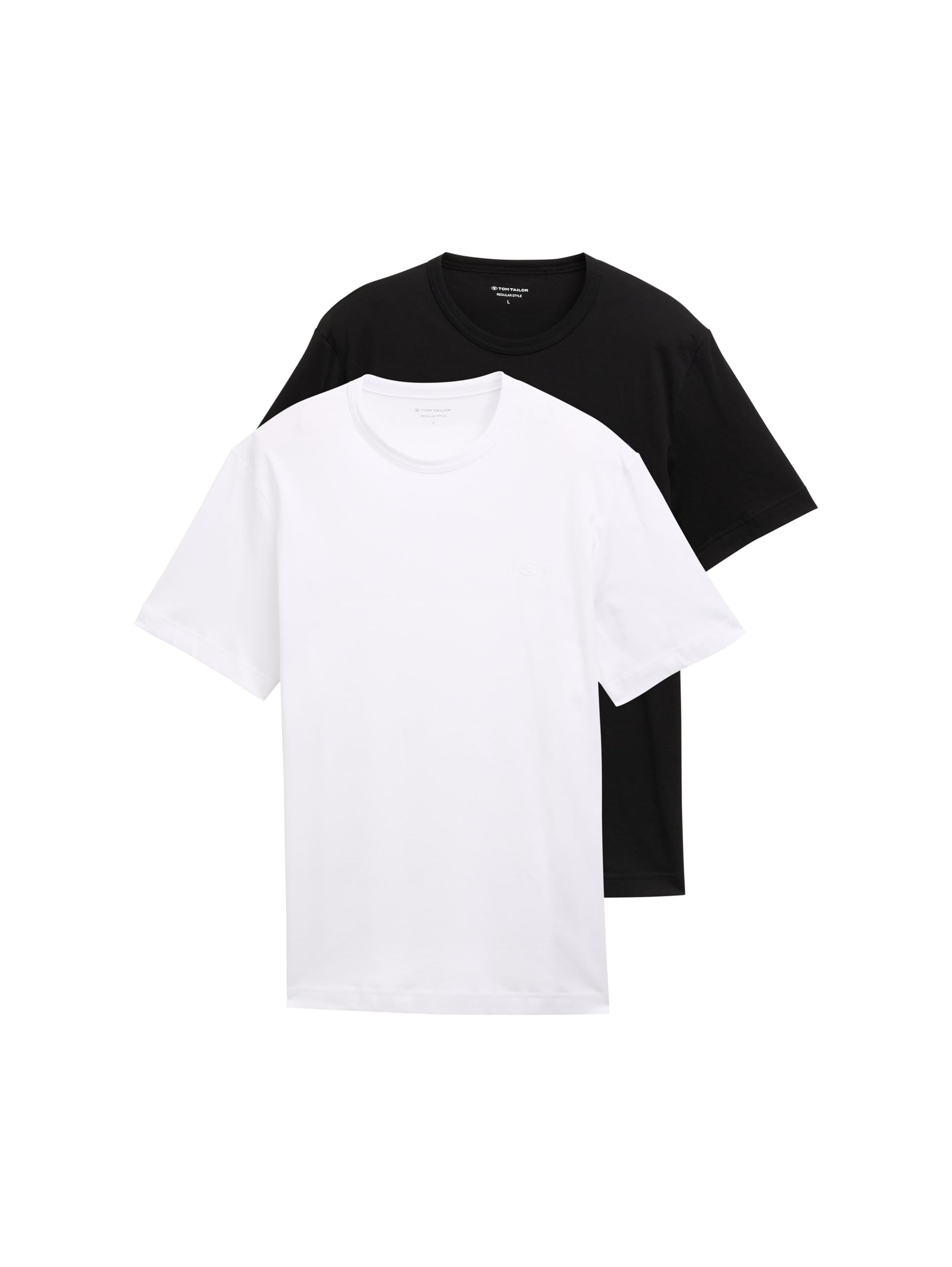 TOM TAILOR Men's Basic T-Shirts Pack of 2