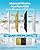 AQUA CREST RV Water Filter, RV Inline Water Filter with NSF Certified, Reduces Chlorine, Bad Taste and Odor, Ideal for Garden and Camper (Filter 4 Pack)