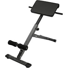 Roman Chair, Adjustable Back Extension Machine, Multifunctional Sit Up Exercise Equipment with 5-Stage Length Adjustment for Home Gym Core Work