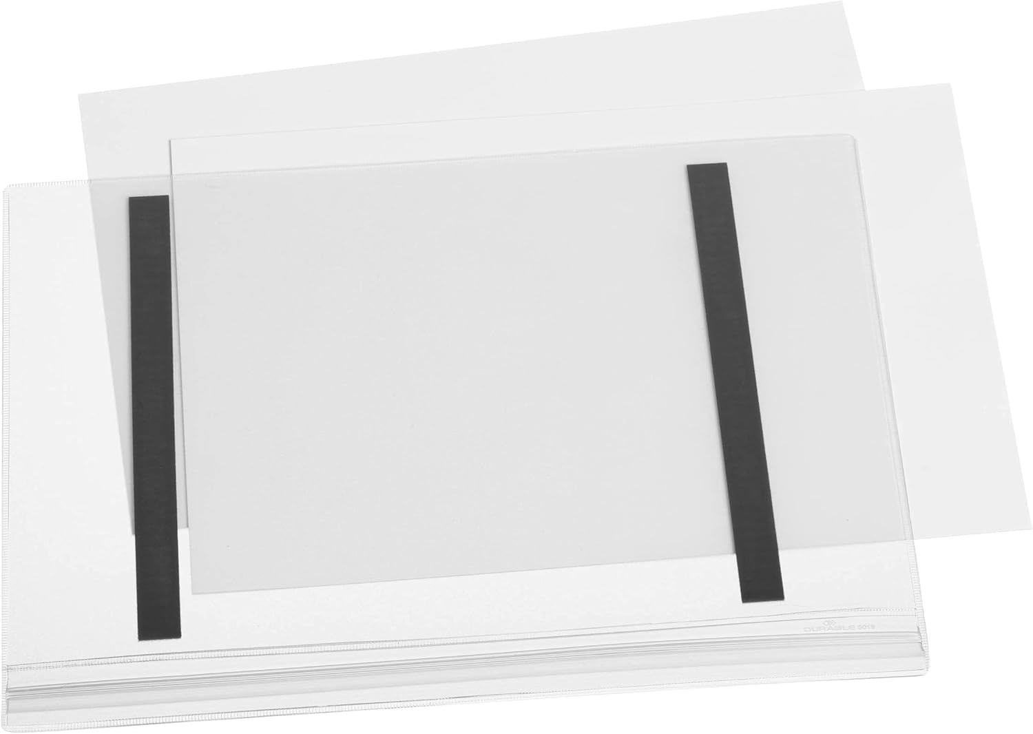 Durable 501819 - Buste Impermeabili Magnetiche f.​to A4, Busta 5 Pezzi, Trasparente