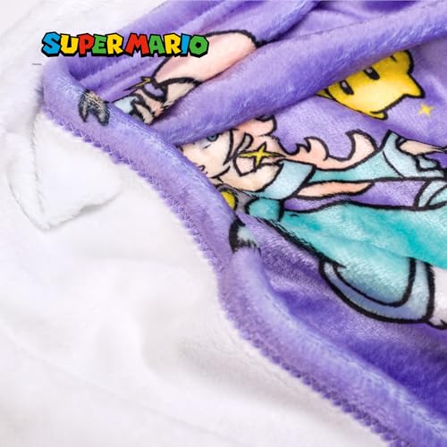 Image of Super Mario Rosalina Gaming Kids Bedding Super Soft Plush Throw Blanket, 46 in x 60 in, (Officially Licensed Product)