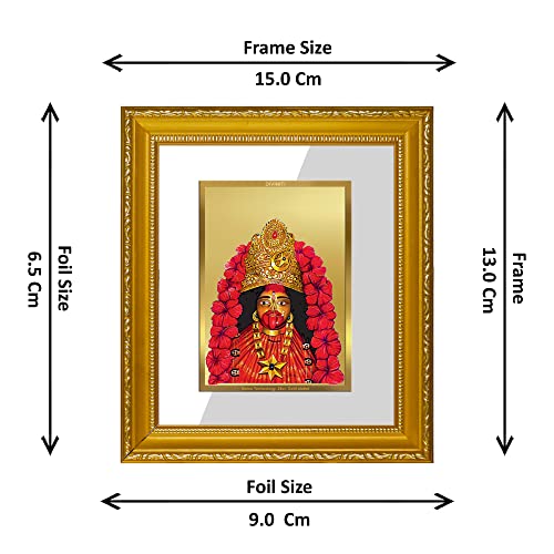 Image of Diviniti Maa Tara Gold Plated Wall Photo Frame, Table Decor| DG Frame 101 Size 1 and 24K Gold Plated Foil| Religious Photo Frame Idol For Pooja, Gifts Items (13.5 CM X 15.5 CM)