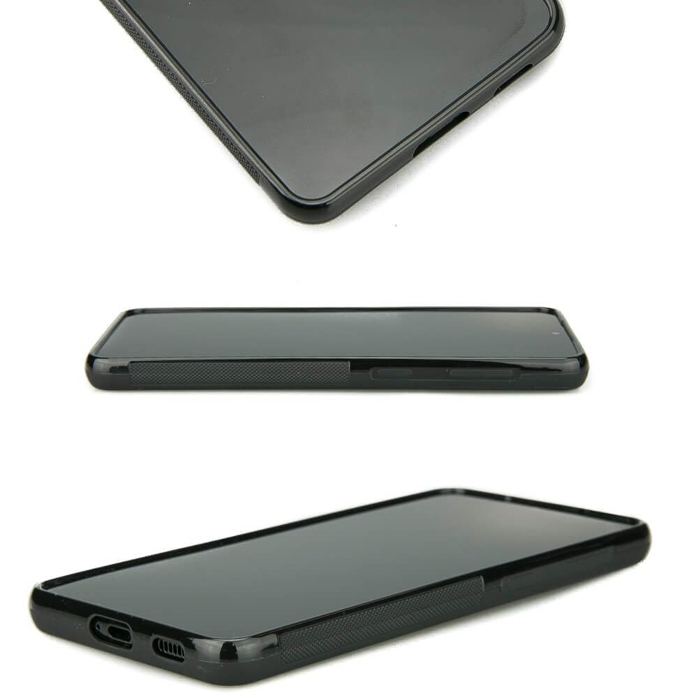 Funda de madera compatible con Samsung Galaxy, diseño de calendario azteca, madera Limba con marco de silicona TPU, negro