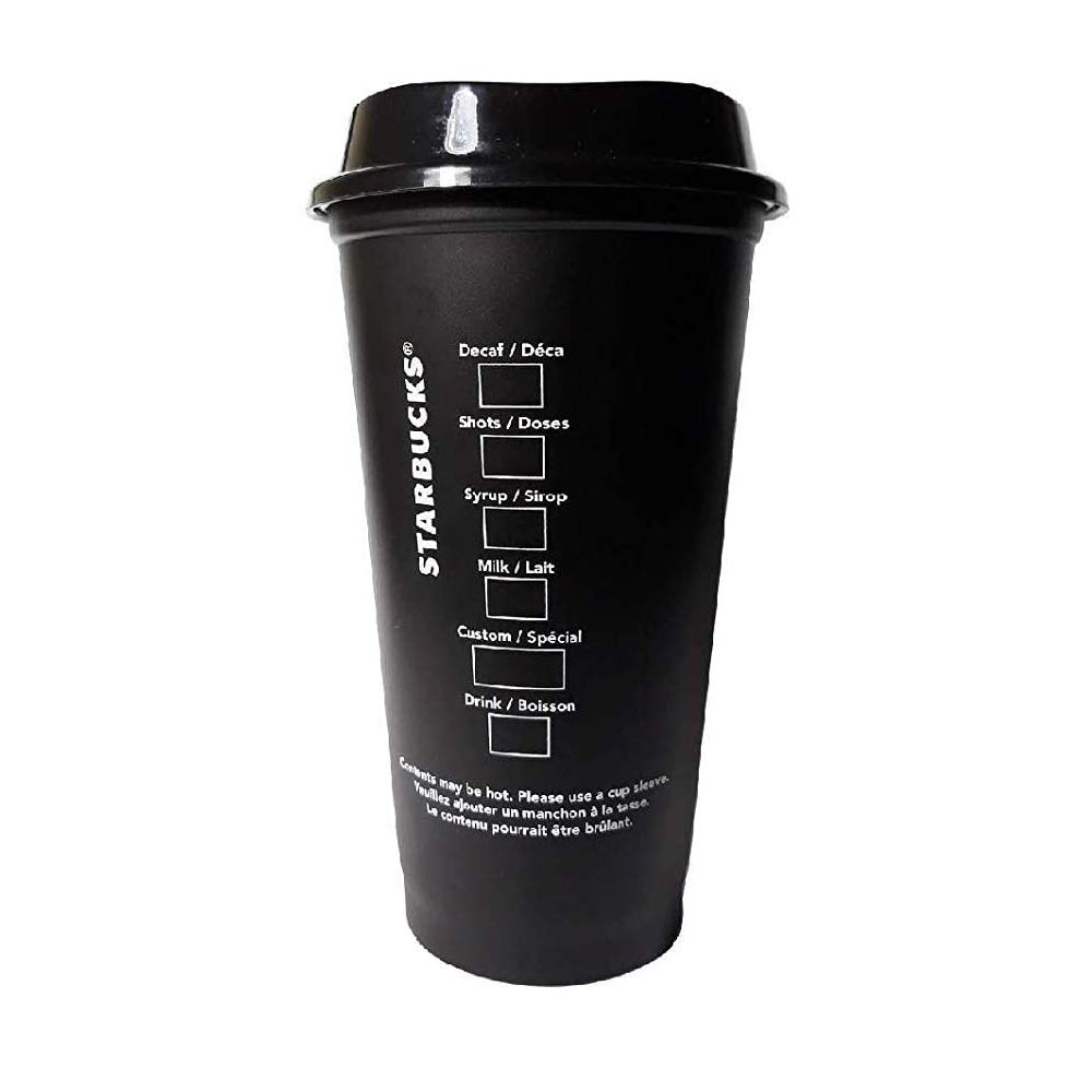Starbucks Peace - Love - Coffee, Reusable Plastic Cup with Lid -Black,  473ml : Buy Online at Best Price in KSA - Souq is now Amazon.sa: Home