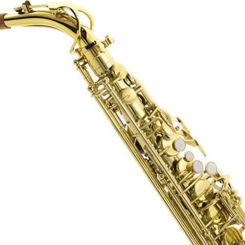 Image of Mendini by Cecilio MTS-PL+92D Purple Lacquer B Flat Tenor Saxophone with Tuner, Case, Mouthpiece, 10 Reeds and More