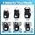Bolsa Seca Impermeable 5L con Portabotellas y Bolsillo de Malla, Bolsa de Secado de PVC 500D con Cierre de Roll Top, Ligera para Kayak, Playa, Barco, Pesca y Viajes miniatura 2