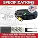 RADIANT SOLUTIONS HeatTapePro - Intelligent Commercial Grade Self-Regulating Heat Cable with GlowCap™ - 10 YR warranty - Ice Dam & Pipe Freeze Protection - 100 ft cable + 10 Ft Cord, 120V, 6 watts/Ft
