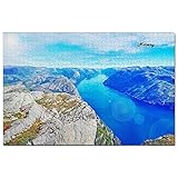 Noruega Puzzle 1000 Piezas para Adultos Familia Rompecabezas Recuerdo Turismo Regalo