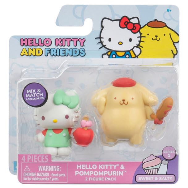 Figurines Hello Kitty et Pompompurin aux finitions soignées de la Series 1