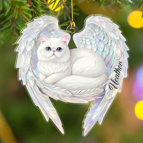 2026 Persian Cat Memorial Christmas Ornament with Name