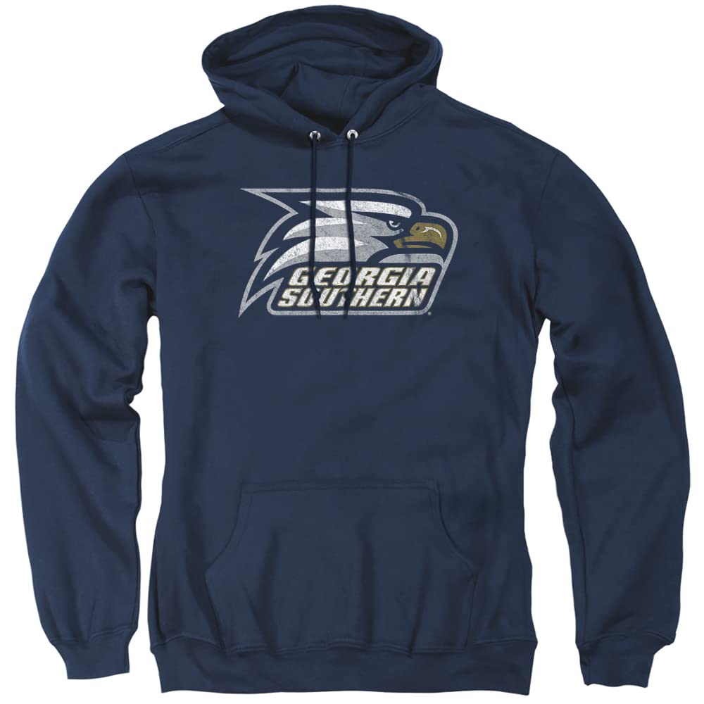 LOGOVISION Official Collegiate Distressed Primary Logo Adult Pullover Hoodie Collection — view 312