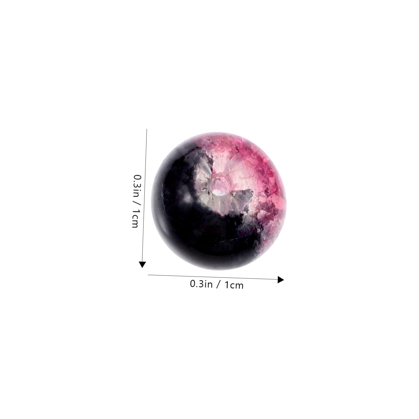 Angoily 750 Stk. Teiliges Glasperlen Zweifarbige Schwarze Schmuckperlen mit Glatter Oberfläche zum Auffädeln für DIY Armbänder Halsketten Bastelprojekte