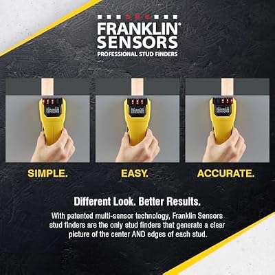 Franklin Sensors ProSensor M50 Stud Finder with 5-Sensors, Wood & Metal Stud Detector/Wall Scanner, Made in The USA