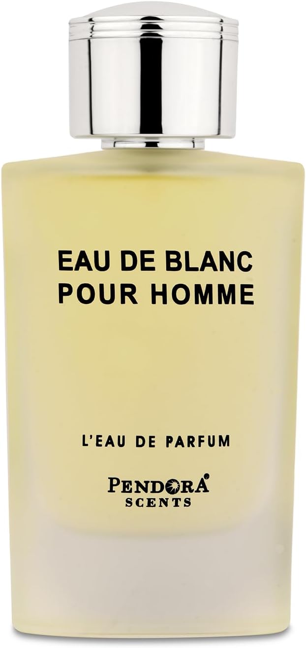 PENDORA SCENTS Eau De Blanc Pour Homme L' Eau De Parfum - 100Ml | Perfume For Men | Long Lasting Fragrance | Luxury Scent | Sillage Perfume | Alluring Fragrance For Him