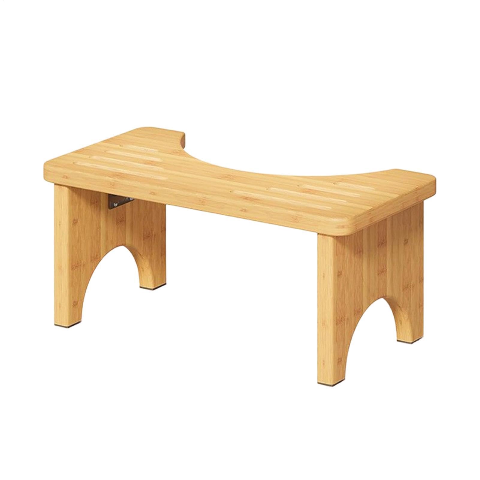 Poop Stool Ergonomisch, Rutschfest, Tragbar, Holz | Töpfchen-Squat-Hocker für Kinder und Erwachsene für Zuhause, die Toilette, Hotel, Wohnheim, Wohnung und auf Reisen
