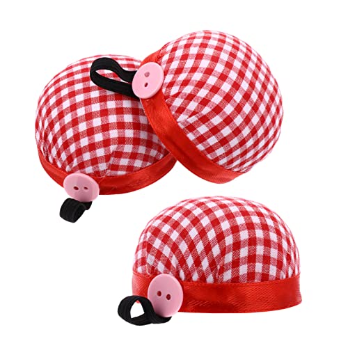 OSALADI 3pcs Needle Cushion with Wrist Strap Stylish Sewing Needle Storage Tool Compact Design for Easy Organization for Home Use and Crafting Projects