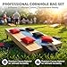 8 PCS Cornhole Bags - Bean Bags for Cornhole, 4 Black and 4 Red, Each Weighs 1.6 Ounces (50 Grams), for Tossing, Game, Outdoor, Wedding, Sports, Party(Black & Red)