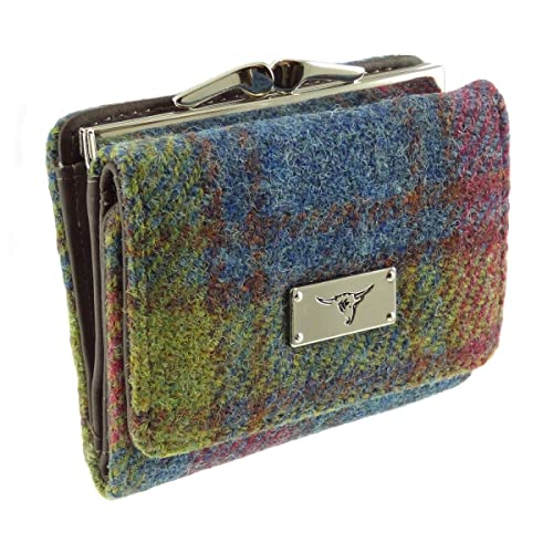 Unst Small Purse in Black Watch Wallet Birthday Gift (Multi Colour Tartan)