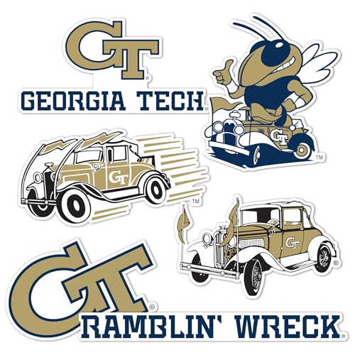 Desert Cactus Georgia Tech Sticker Yellow Jackets GT Institute of Technologyr Vinyl Decals Laptop Water Bottle Car Scrapbook Sheet T2 (Type 2-2)
