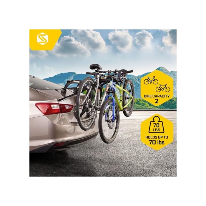 Saris Bones Car Bike Rack, Trunk or Hitch Carrier, Mount 2-4 Bicycles - Image 6