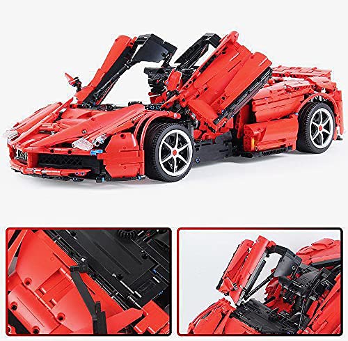 Technic Bausteine Auto 458 Italia Technik Sportwagen 3380 Klemmbausteine – Bild 5