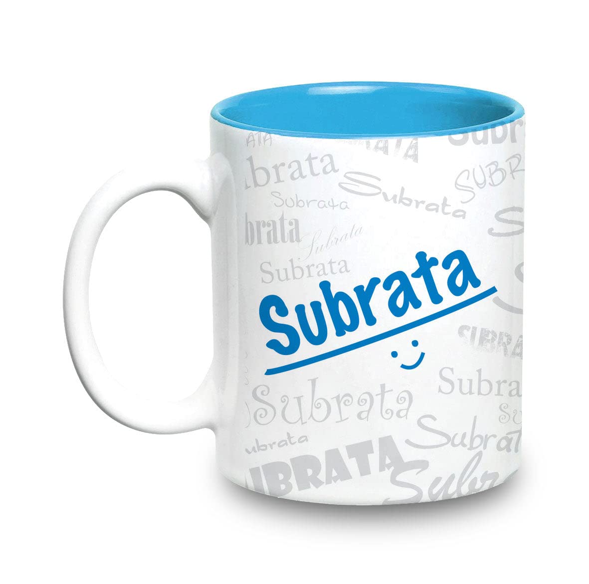 Hot Muggs Me Graffiti Mug - Subrata Personalised Name Ceramic, 315ml, 1 Unit