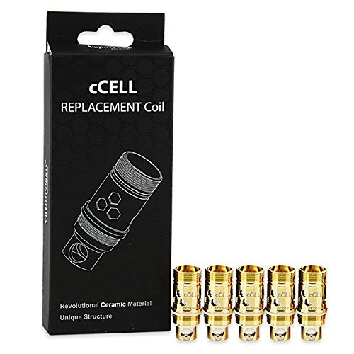 5er Pack Keramik cCell Edelstahl SS136L Verdampferköpfe