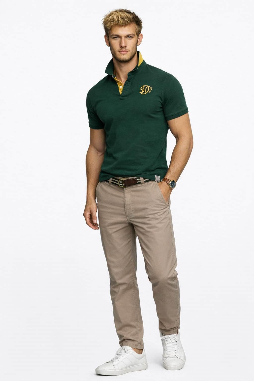 Superdry Pique Monogram Polo Polo Shirt Hombre (Pack de 1)