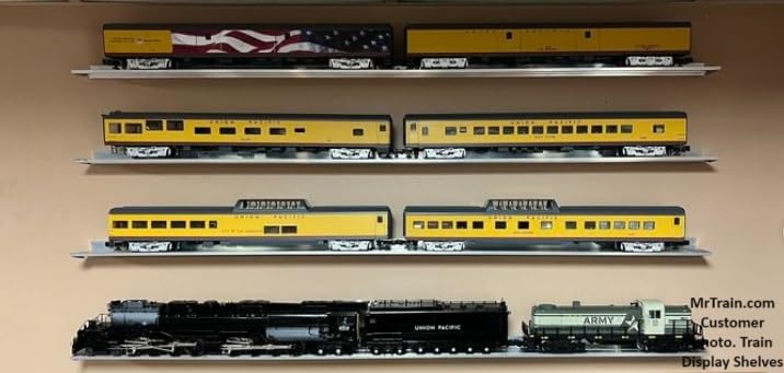 Amazon.com: TRAIN DISPLAY SHELF/Set of 2 Model Railroad Shelves